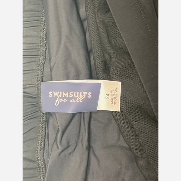 Swimsuits For All Plus Size Women's Tankini Top Swim Skirt Set Size 34W 34 New N - Picture 8 of 14